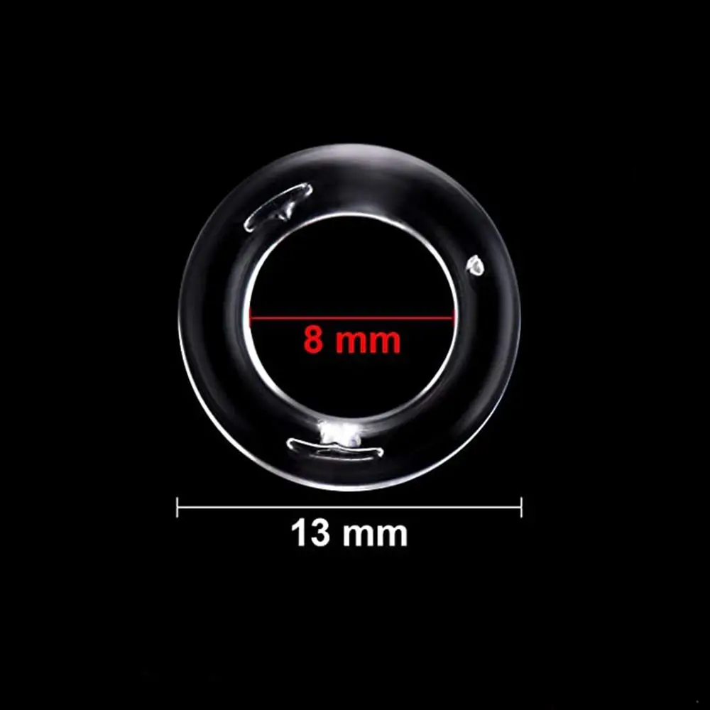 15 Anelli Per Tende In Plastica Trasparente - 2,5 Cm Diametro Esterno, 2 Cm Interno, Resistenti Ai Raggi UV - Per Tende, Macramè, Uncinetto E Artigianato Fai-Da-Te - 4