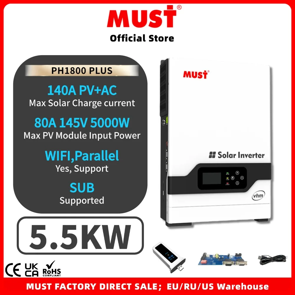 MUST-Parallel-5KW-5-5KW-48V-PH1800-PLUS-On-Off-Grid-Hybrid-Solar ...
