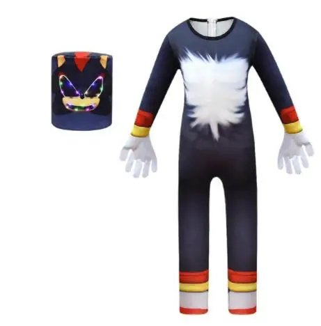thumbnail image 1 of NUEVA Máscara de personaje de Sonic Shadow the Hedgehog, disfraz, tocado brillante, conjunto de cosplay para fiesta de Halloween, regalo de Navidad, 1 of 5