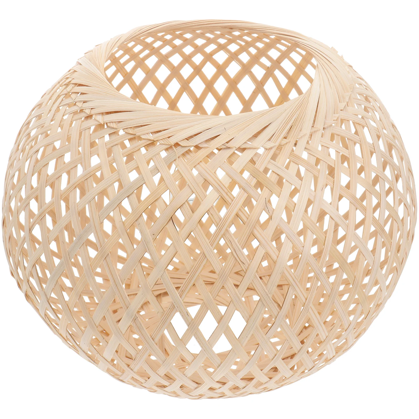 

Shade Light Lamp Basket Hanging Pendant Fixture Rattan Wickerwoven