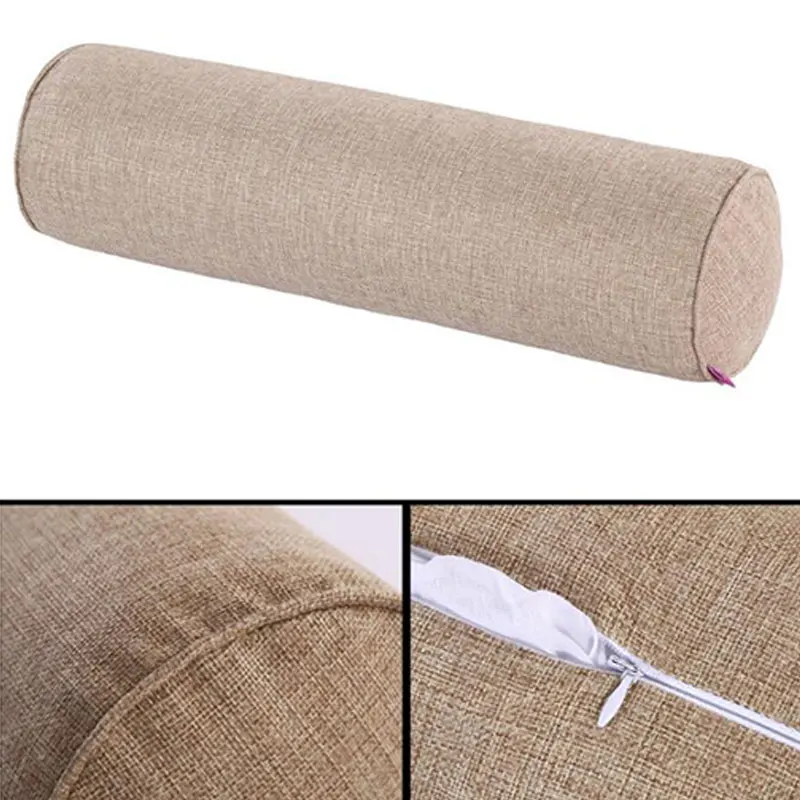 Cotton Linen Cylindrical Pillow Case Image 7