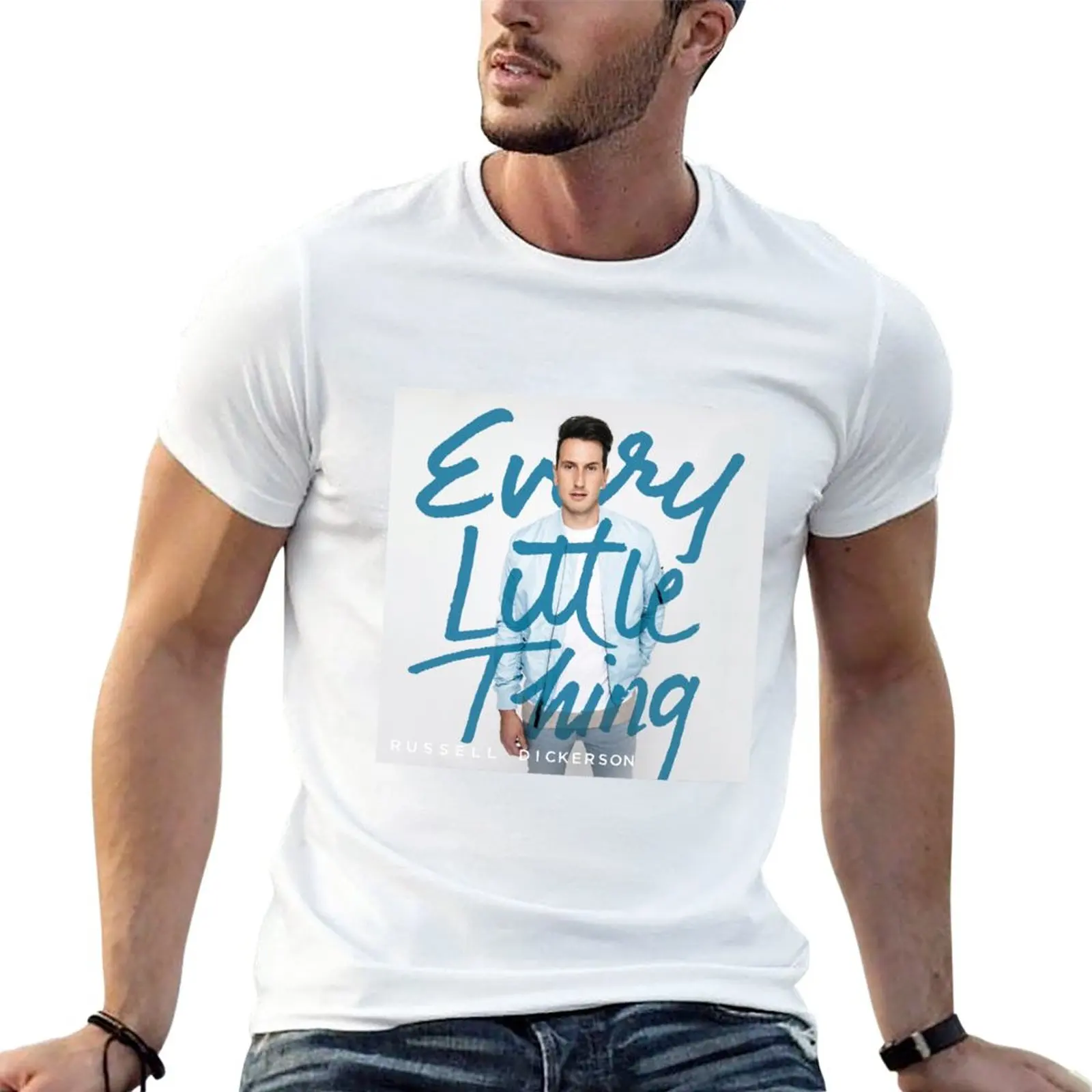 

Just Every Thing Happy T-Shirt plus size tops quick-drying mens clothing