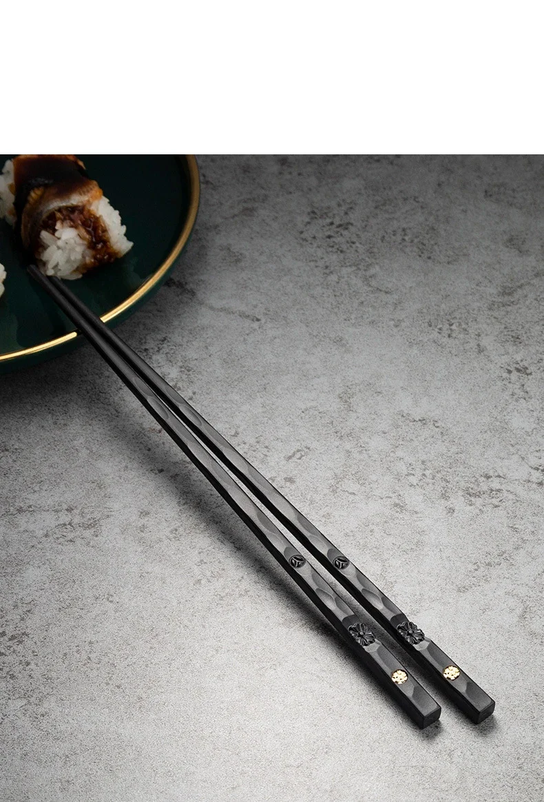 5 Paar hochwertige japanische rutschfeste Essstäbchen, koreanische Essstäbchen für Zuhause, Hotel, Restaurant, tragbar, gesunde Essstäbchen für Sushi – Detail 11