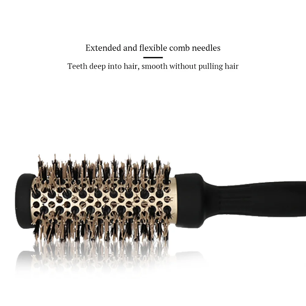 Haarbürste, professioneller, hochtemperaturbeständiger Keramik-Rundbürste, 5 Größen, für Föhnen, Salon-Styling-Tools