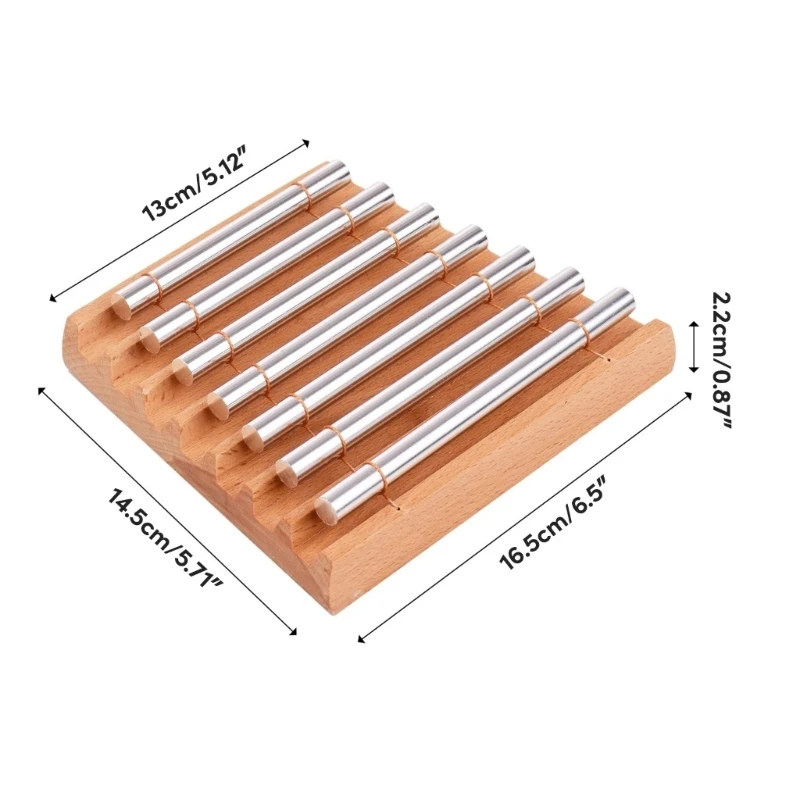 Hand Bell Meditation Chimes Energy Chimes Energy Meditation Chimes Hand Bells Wooden Percussion Instruments for Classrooms Meditation Mindfulness