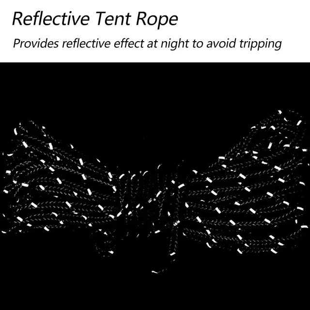 Reflective Camping Tent Ropes 4MM 2