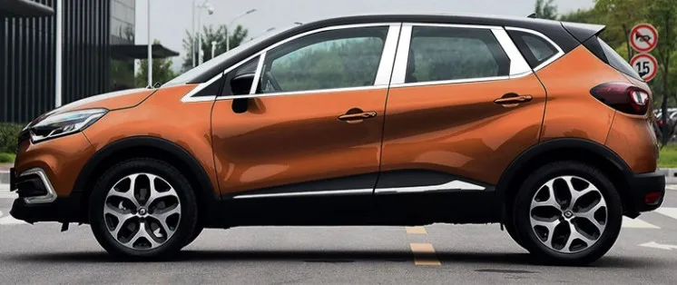 

car window trim pillar middle decoration strip sticker cover frim frame bar for 2013-2019 renault captur