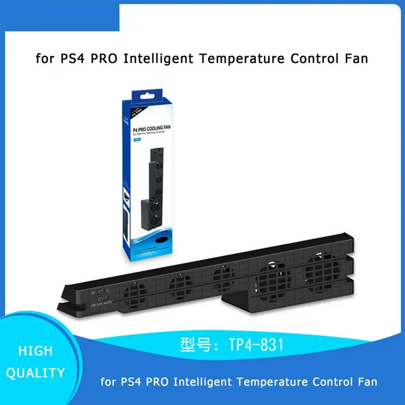Cooling Fan for PS4 Pro Game Console High Quality Turbo Temperature Cooling Fans USB External Fan With USB Charging Cable