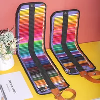 50/72-Piece Colored Pencil Set with Canvas Roll-Up Case - Perfect for Student Adult Coloring, Drawing, Sketching, and Crafting 3