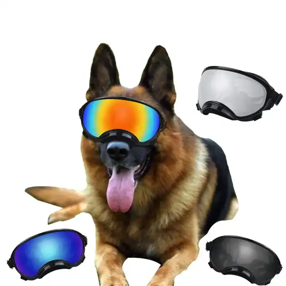 AdjustableStrapTacticalPetSunglassesUVProtectionWindproofImpactResistanceMediumand