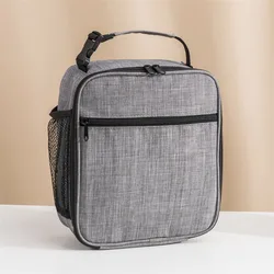 Insulated Portable Reusable Thermal Lunch Bag - Keeps Food Fresh (LightGray)