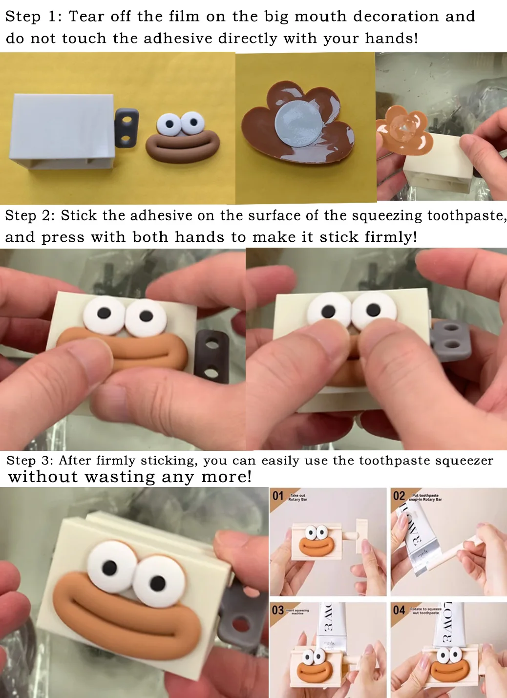 Cartoon Toothpaste Squeezer Image 1