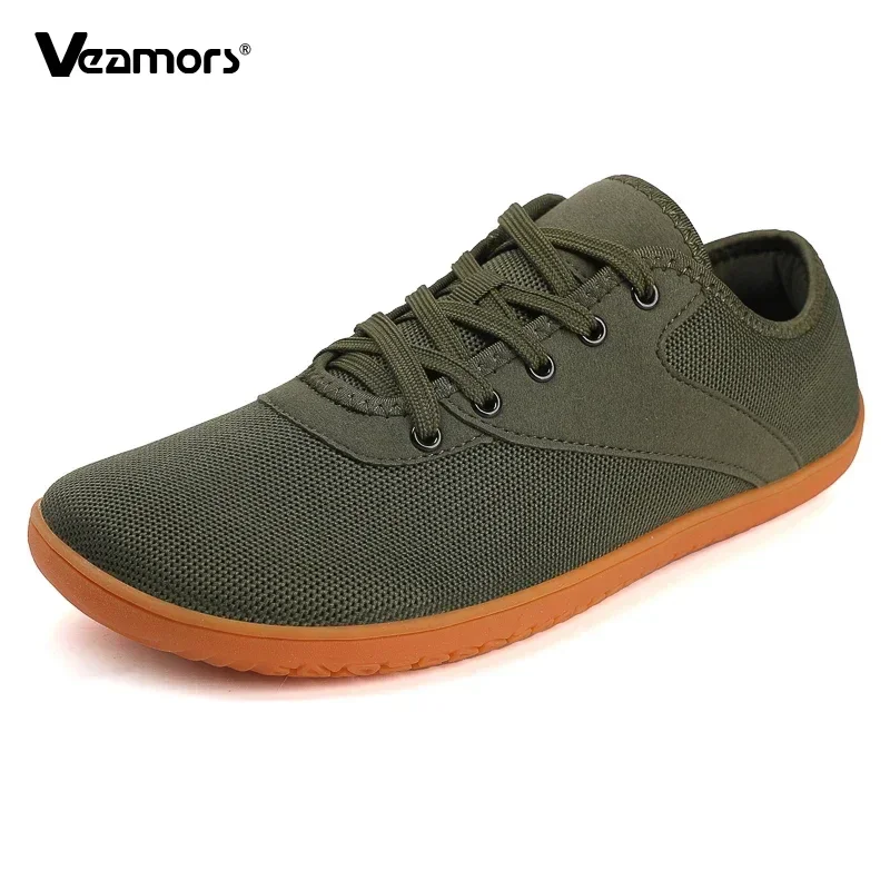 Running Shoes Mens Barefoot Shoes Minimalist Cross-Trainer Shoes Wide Toe Casual Sports Walking Zero Drop Sole Trail Running Sneakers