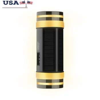 Solar Wall Light Dual Direction Amber White LED Outdoor Lighting Energy Efficient Waterproof Easy Install 12 Hours Charge IP65 1