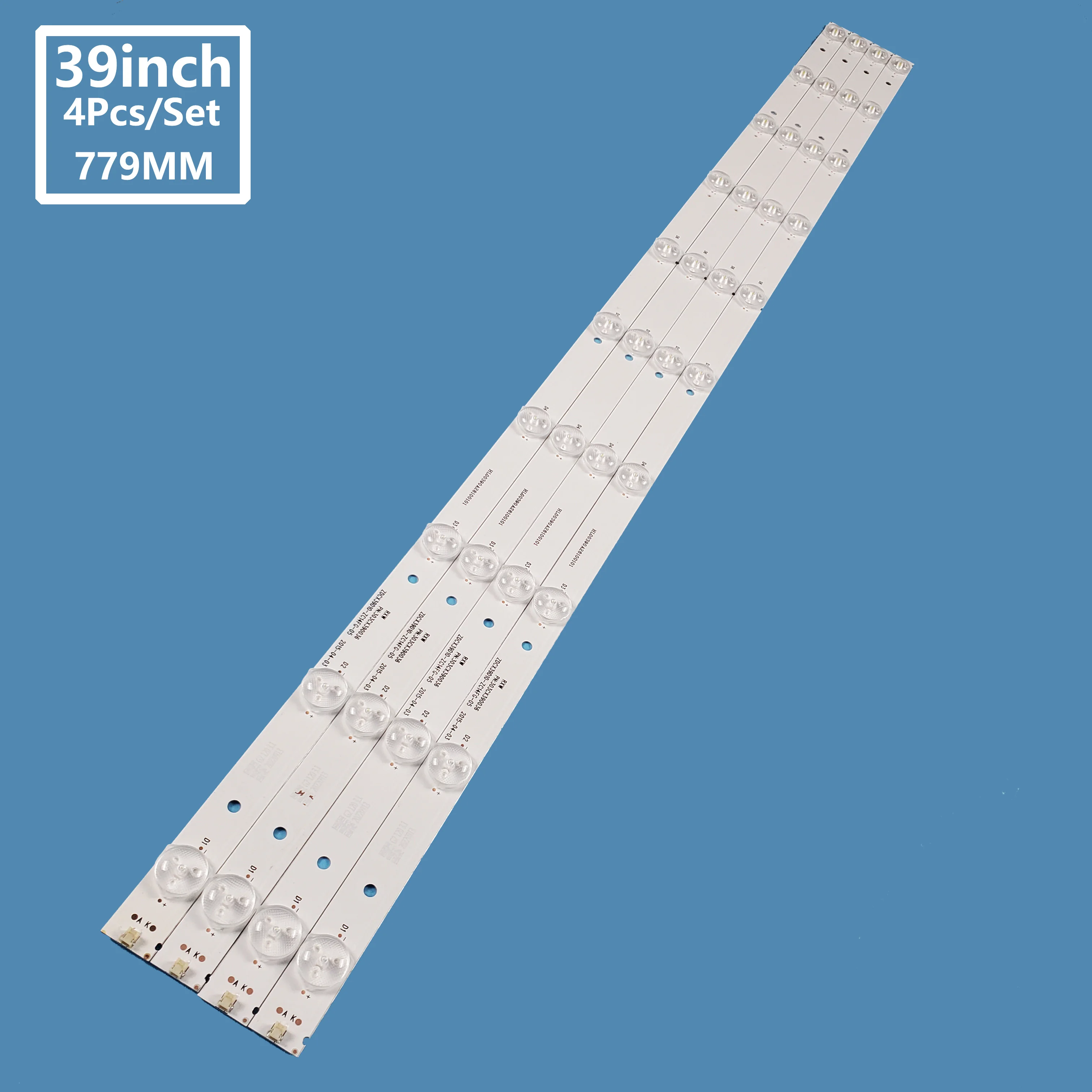 

4Pcs/set Smart TV LED Backlight Bar Strip ZDCX39D10-ZC14FG-05 303CX390036 for Haier 39inch SN039LED071 Accessories Repair