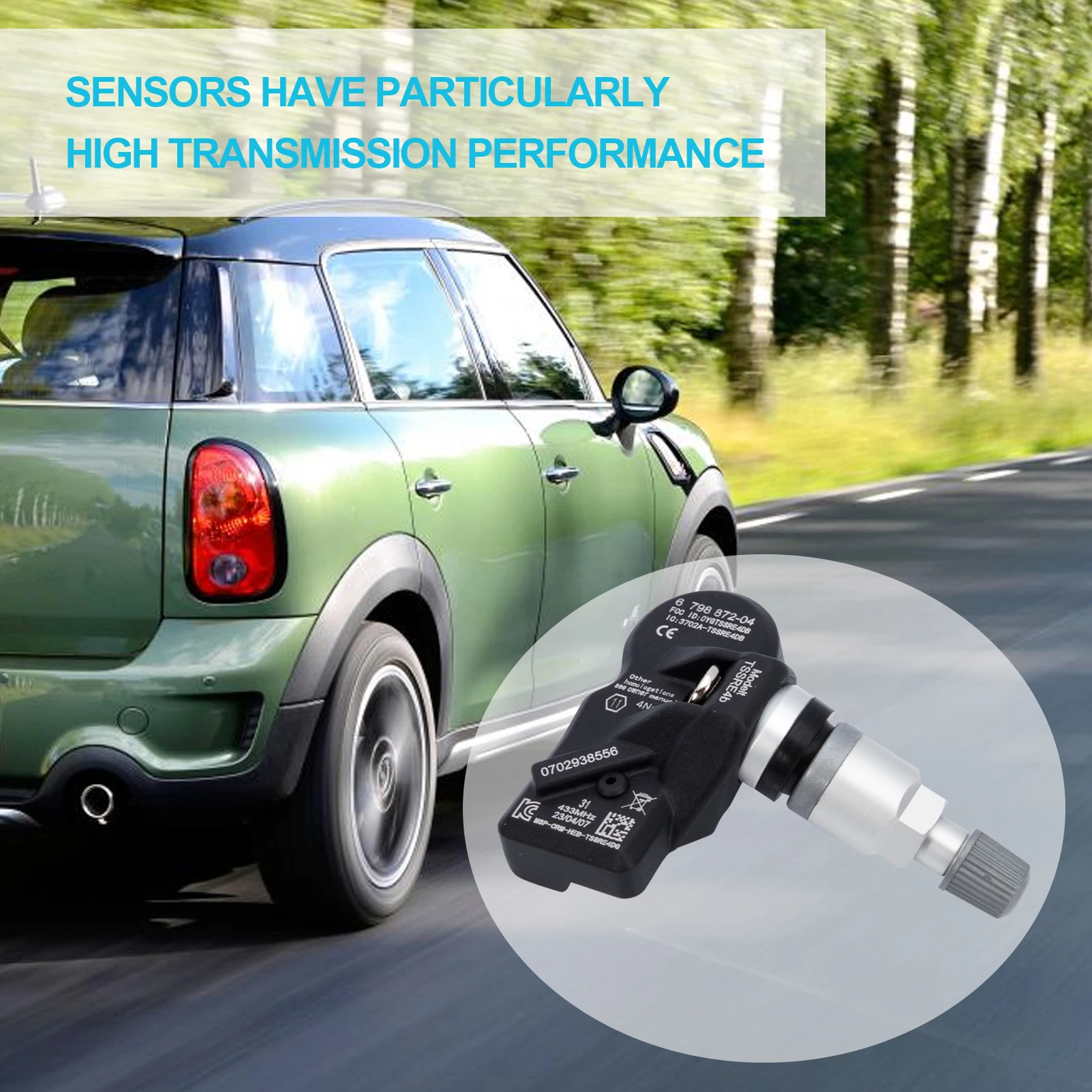 6798872 ڵ Ÿ̾ з  , TPMS 433MHz, BMW 5 6 7 X1 X3 X4 Z4 ̴ R57 ѽ̽ Ʈ 36106798872, 4PCs
