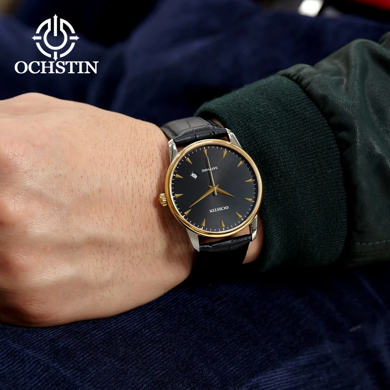 OCHSTIN2024 Personalized Trendy New Men's Gentle Series Imported Multifunctional Quartz Movement Watch Men's Quartz Watch