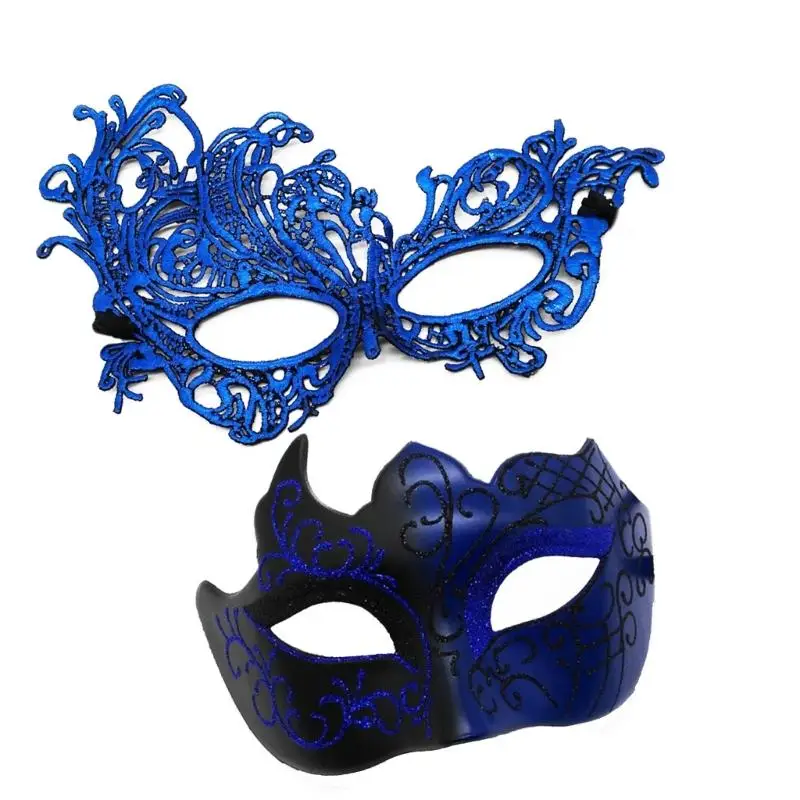 39BD -Paar Maskeraden Maske Halloween Kostüm Maske Mardi Gras Mask Venezianer Maske – Detail 10