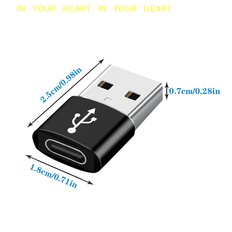 【X】1개 USB C 3.1 타입 C 여성용-USB 3.0 타입 A 남성용 포트 변환기 어댑터 새 제품