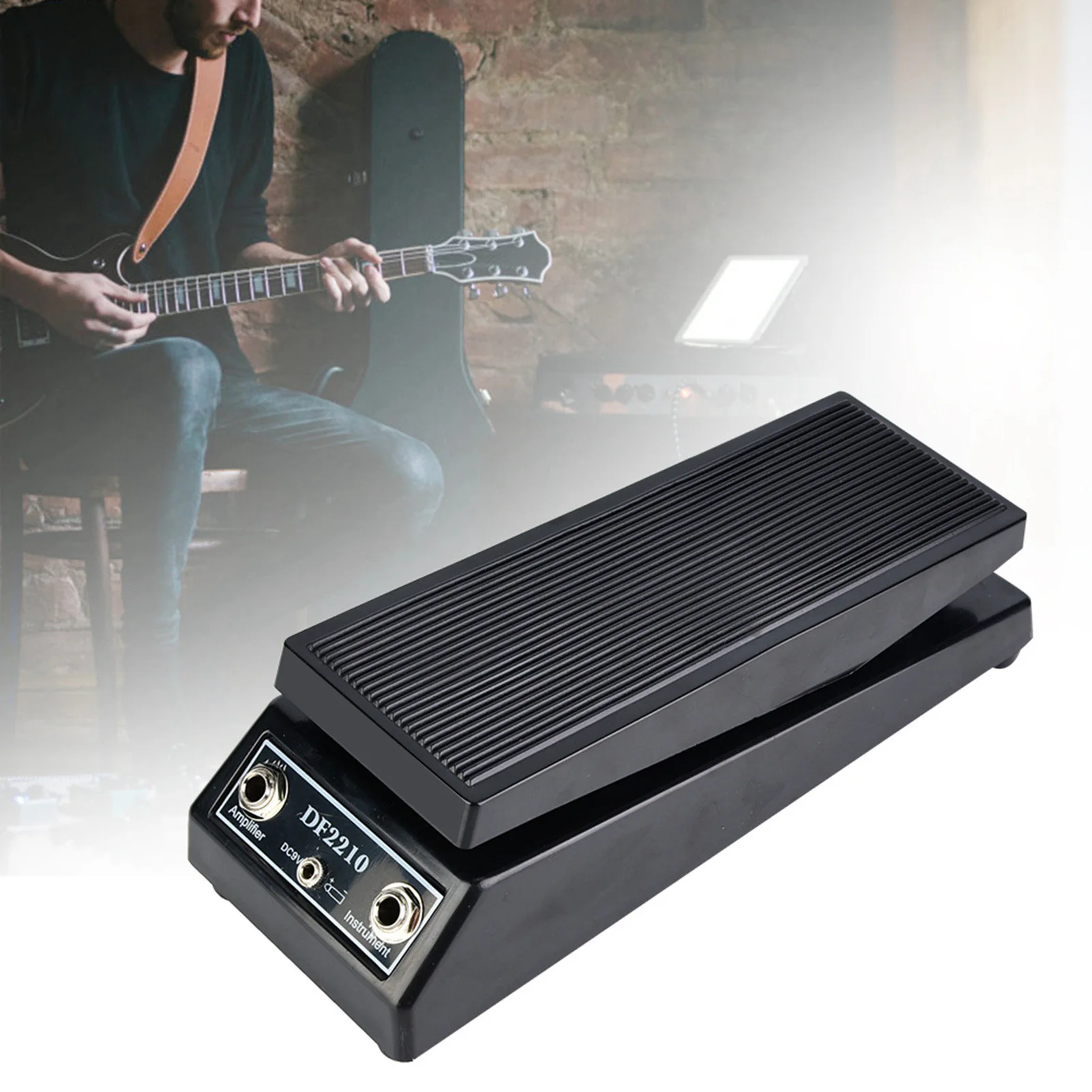 Guitar Pedal Professional Guitar Volume Pedal Volume/Classic Wah Sound Mono/Dual Channel 3.5mm Input/Output Guitar Volume Pedal