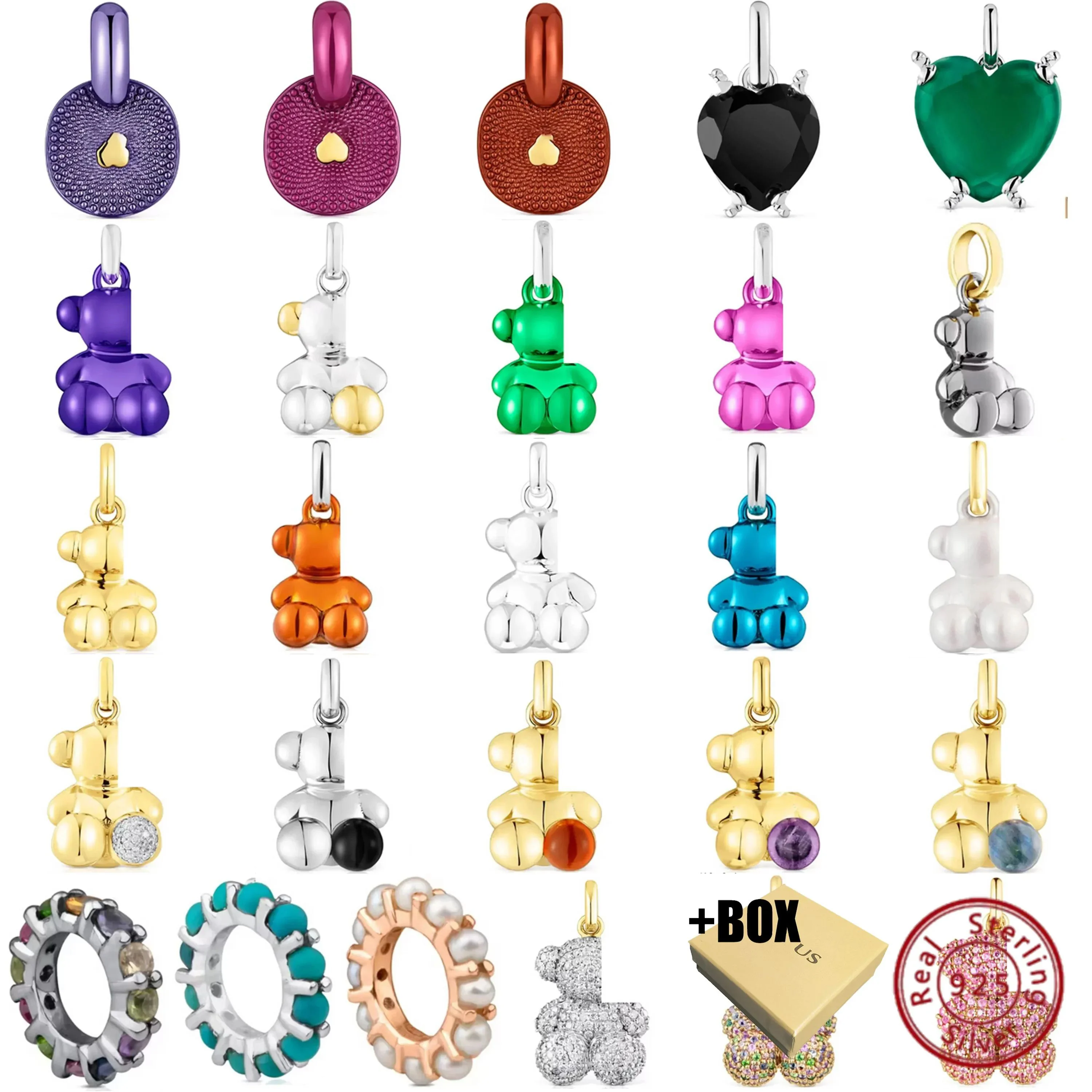 

Получите идеальный внешний вид с кулоном в виде маленького медведя из стерлингового серебра 2023 пробы, милый и нежный дизайн по доступной цене