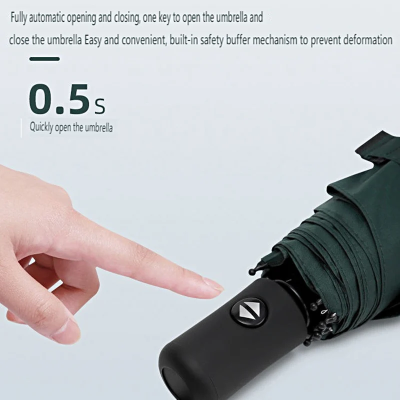 White,Kimetsu no Yaiba,Demon Slayer,Anime,Windproof Anti-UV,Automatic Rain Compact Umbrella for Woman Man