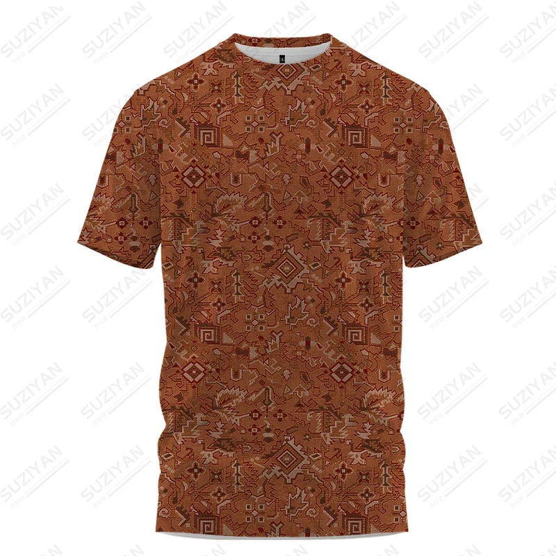 

2023 New Plus Size Men's Short Sleeve T-shirt Loose Top Casual Fashion Harajuku 3D Print Retro Unisex Pullover Top Short Sleeve