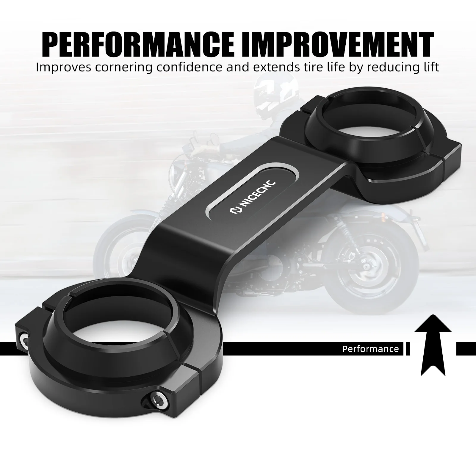 NICECNC Für Harley Iron 1200 XL1200NS 2018-2020 Gabelstrebe Für Harley Forty Eight XL1200X 2010-2015 Eisen 883 XL883N 2009-2014 – Detail 7