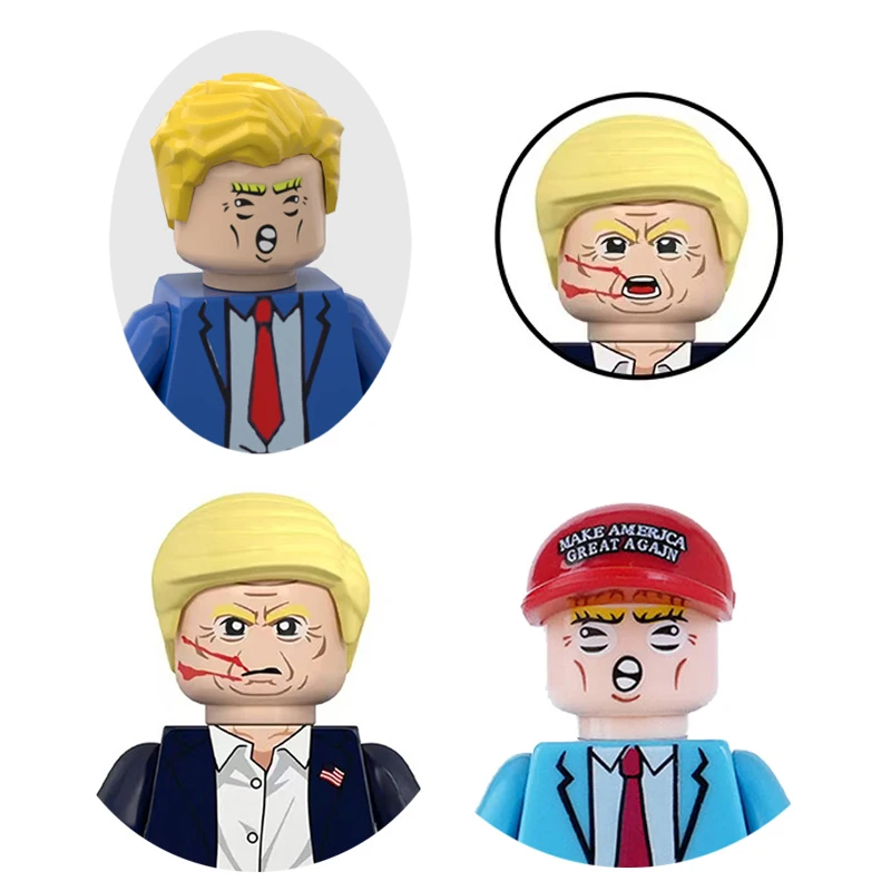President Donald Trump Figurine Figure Blocks,toy building blocks,action figures