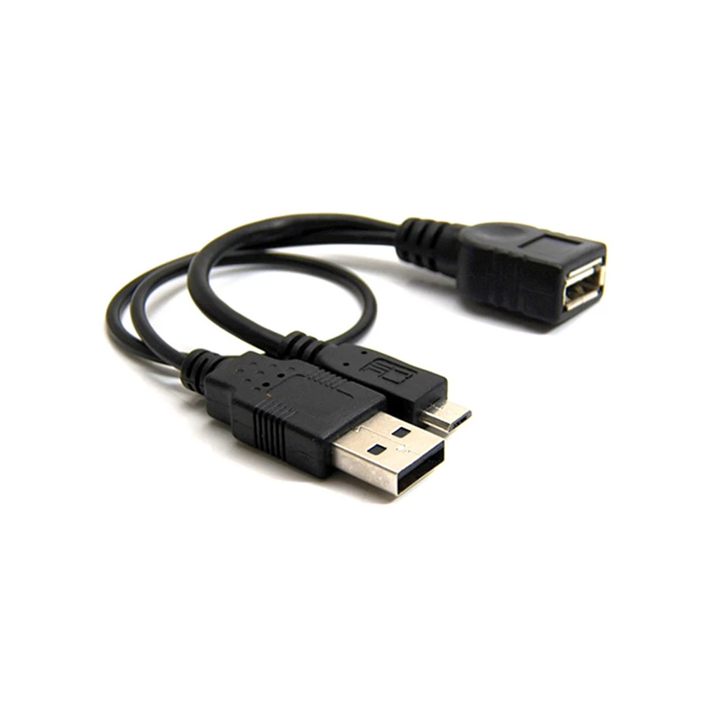 

Micro USB Left Right 2.0 5 Pin Host OTG Cable With USB Power Male Female For Mobile Phone Tablet PC mobile external U disk