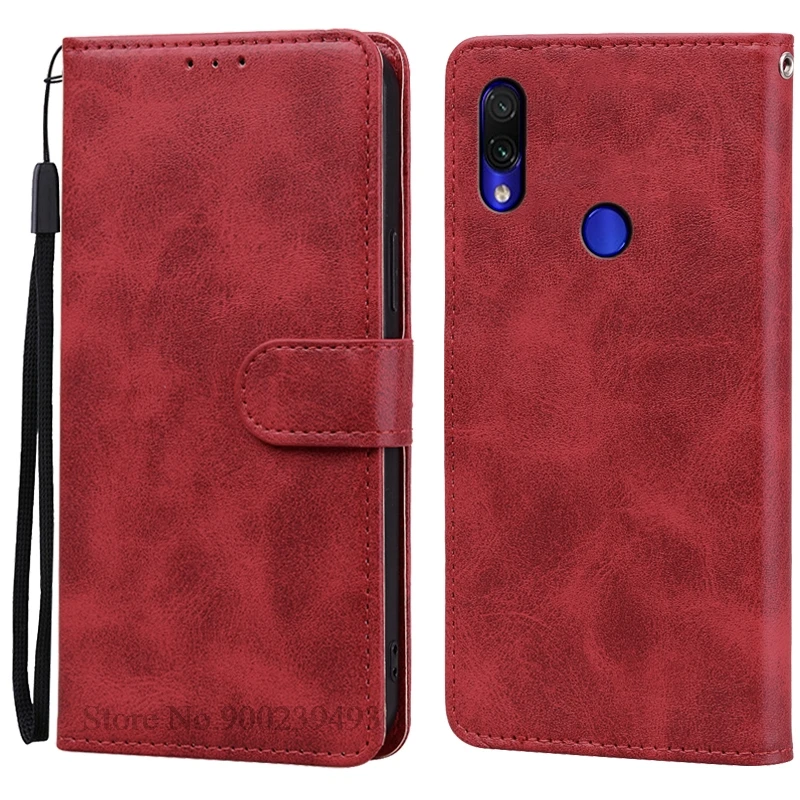 Leather Flip Wallet Case - Premium Protective Cover with Card Holder