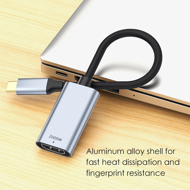 USB C to HDMI  , CŸ ޴ ȭ  ̺, 4K 60Hz HDR Ʈ 3/4, ƺ  M1 20cm