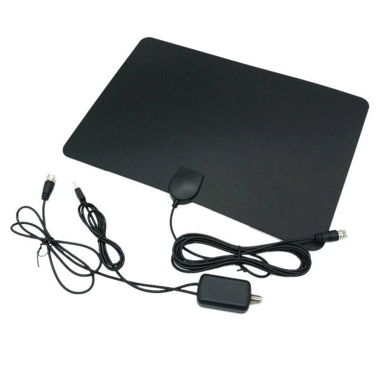 

ABGZ-960 Miles TV Aerial Indoor Amplified Digital HDTV Antenna 4K HD DVB-T Freeview TV For Local Channels Broadcast Home Televis