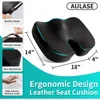 Luxury Seat Cushion, 4 Inch Extra Thick Memory Foam for Pressure Relief, Sciatica, Tailbone Pain & Back Pain Relief, Multi-Use 3