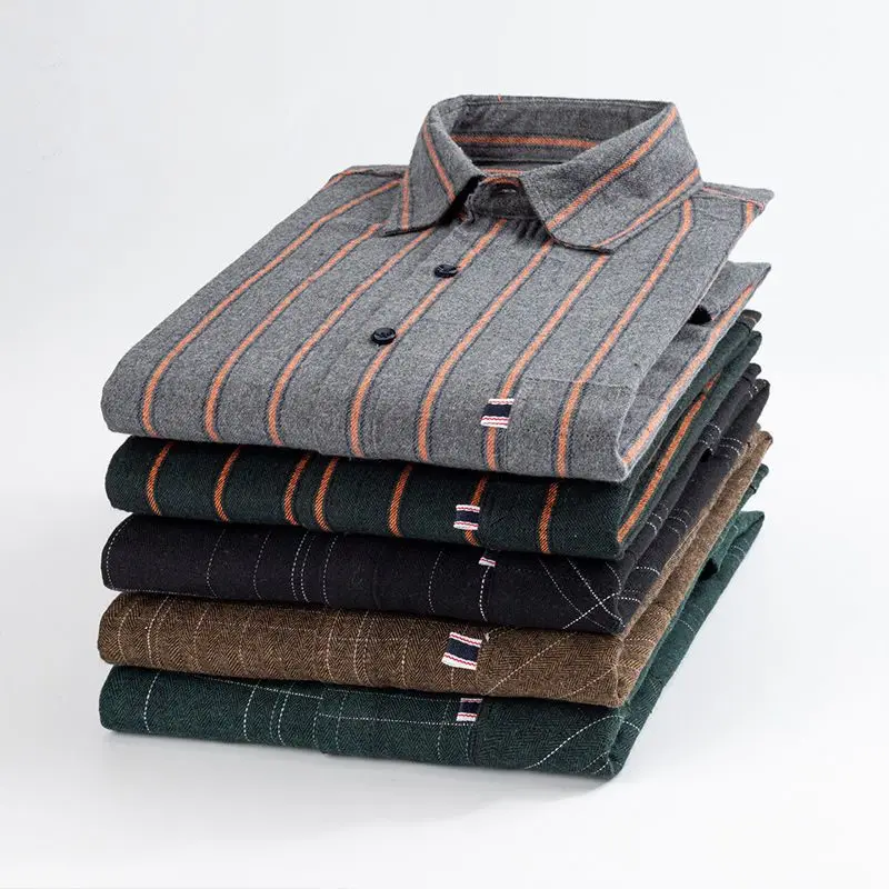 MensOfficeWorkShirtsSlimFitPrintRedSoftSmoothThinButton