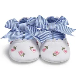 Meckior Bowknot Soft Sole Baby Girl Princess Shoes - 12-18months (White)