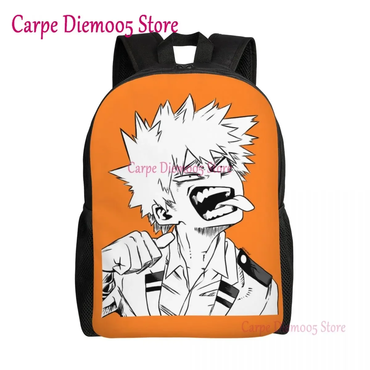 

Рюкзак для ноутбука Gremlin Katsuki Bakugo для мужчин и женщин, базовая сумка для учебников для школы, колледжа, учеников в стиле боку, нет героев Академии