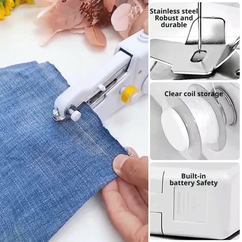 Micro Sewing Machine Portable Handheld Multifunctional Electric Household Micro Sewing Machine Mini Home Electric