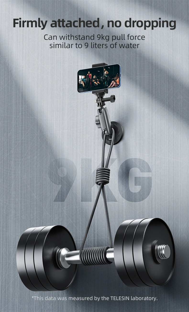 Aluminum Alloy Magnetic Action Camera Holder 360° Adjustable 1/4 Adapter For In