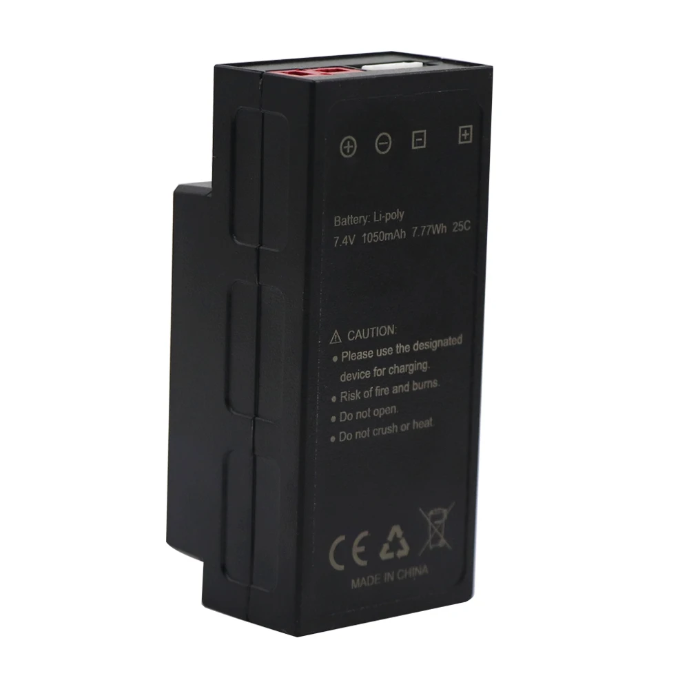 7,4 V 1050 MAh LiPo Akku, 7,4 V 1050 MAh LiPo RC Akku T Stecker Weiblich 25 C Li Ionen Lithium Akku für MJX H16 1/14 1/16 RC Car