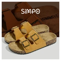 Sandale en cuir pour hommes et femmes sandales de plage 2025 chaussures pour hommes de créateur femmes pantoufle confortable marques originales chaussures d'été 1