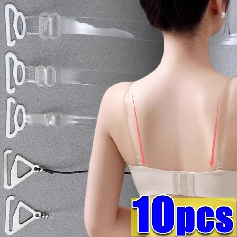 Adjustable High Elastic Clear Bra Straps Women's Belt Frosting Invisible Female Shoulder Straps Intimates Underwear Accessories
