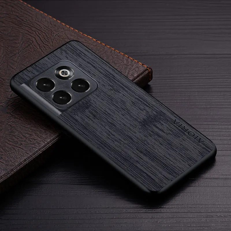 Luxury Bamboo Wood Pattern Leather Phone Case Cover
