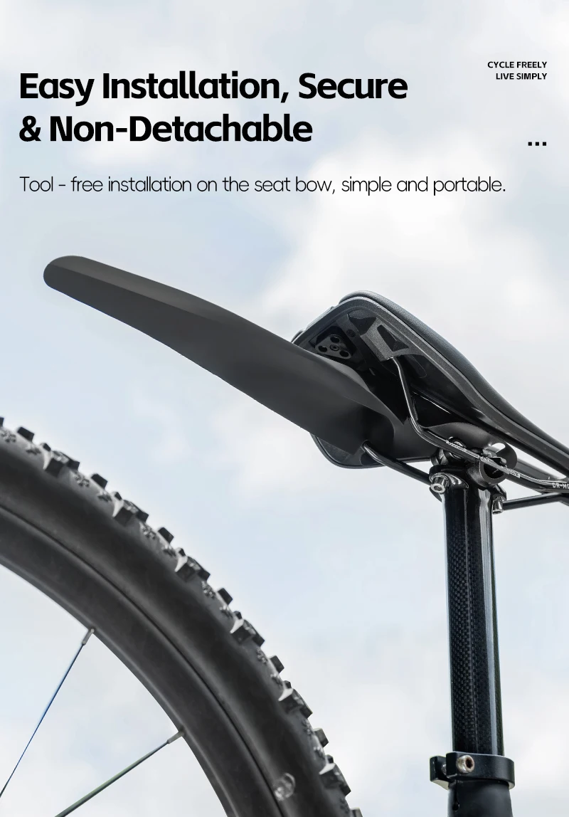 WEST RADFAHREN MTB Fahrrad Kotflügel 2 stücke Tragbare Mountainbike Kotflügel Staubdicht Radfahren Kotflügel Spritzschutz Fahrrad Zubehör – Detail 7