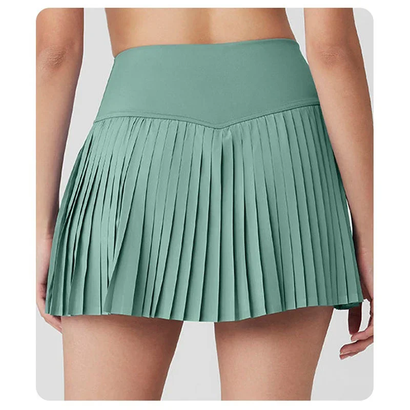 PofyBofy Pleated Tennis Skirt for Women with Pockets Shorts Women's High Waisted Lightweight Athletic Golf Skorts Skirts