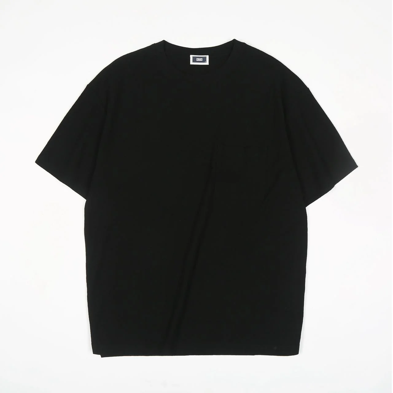 KITH SS Quinn Tee Floing ket Waed Loose ort Sve  Color American Base T-irt ex Casual round Ne Top