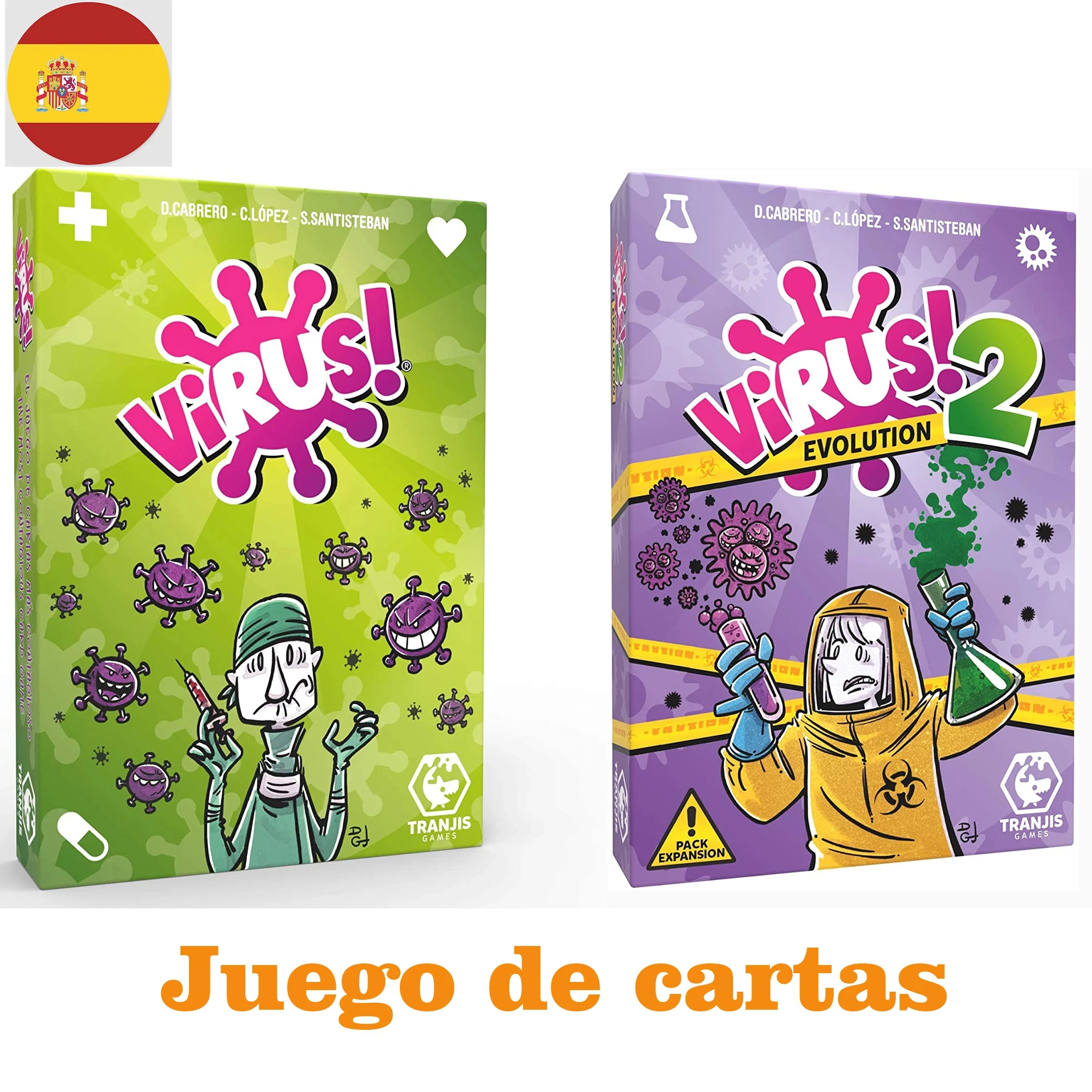 Virus Playing Cards Spanish Version Game Party Family Games