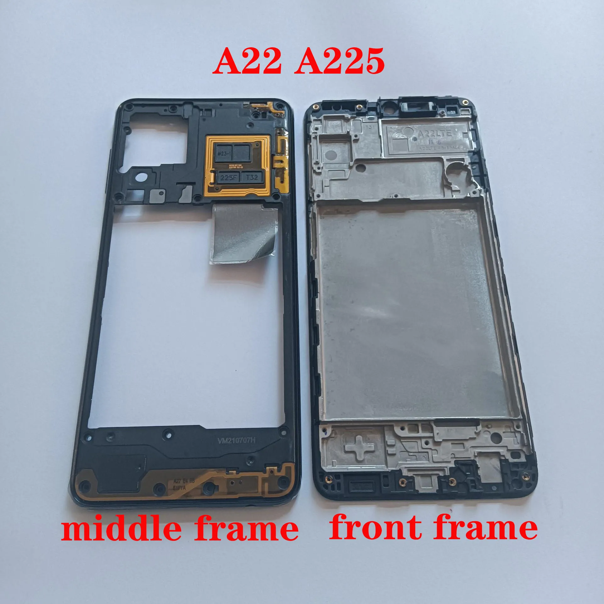 

Для Samsung Galaxy A22 A225 Передняя рамка Кронштейн средняя рамка Лицевая панель замена корпуса