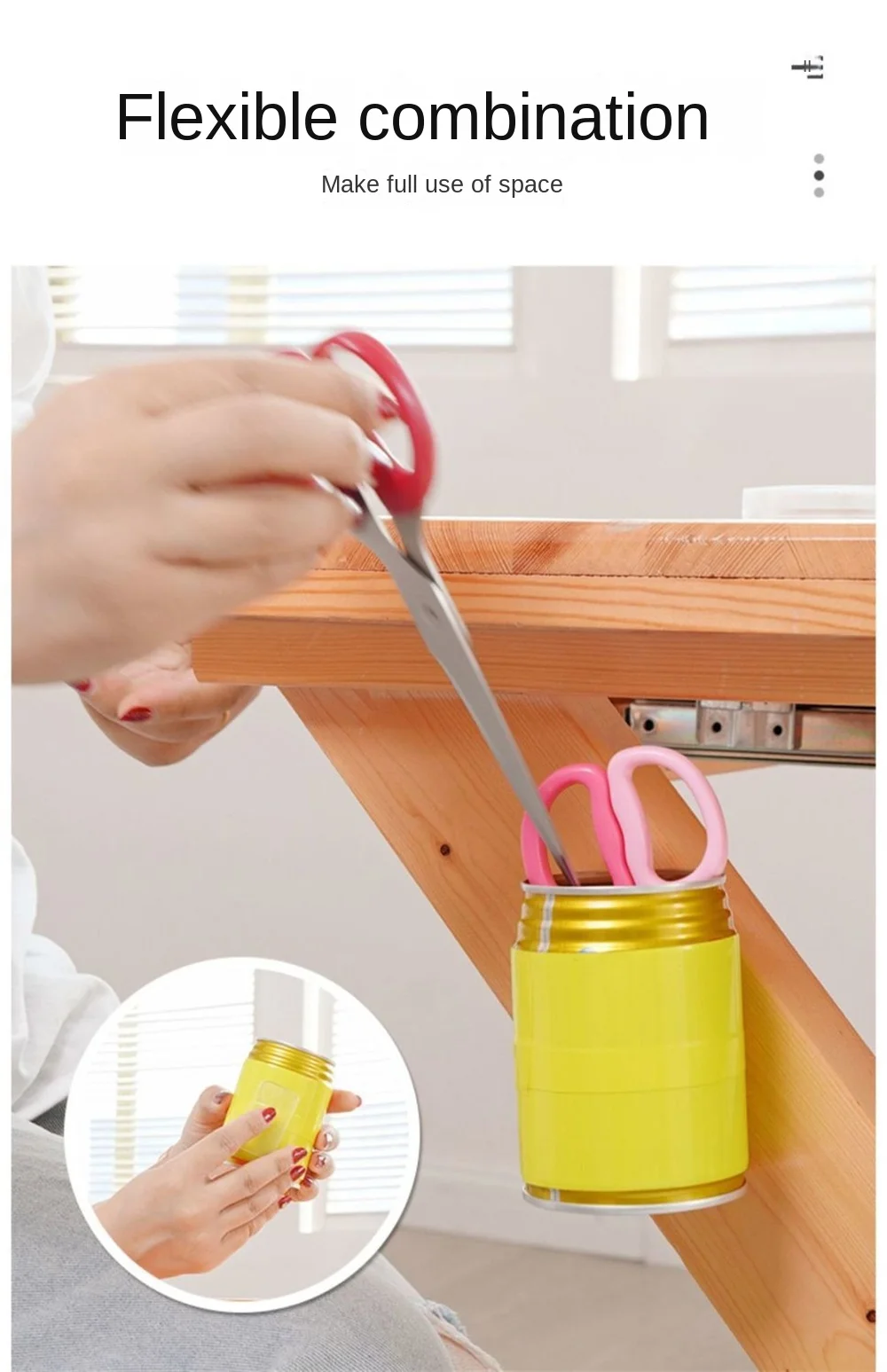 Description Picture 4 of itemCan Be Reused Super Strong Double Sided Adhesive Transparent Wall Stickers Water Proof Household Products Adhesives