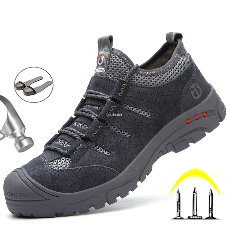 Men Steel Toe Safety Boots Work Shoes